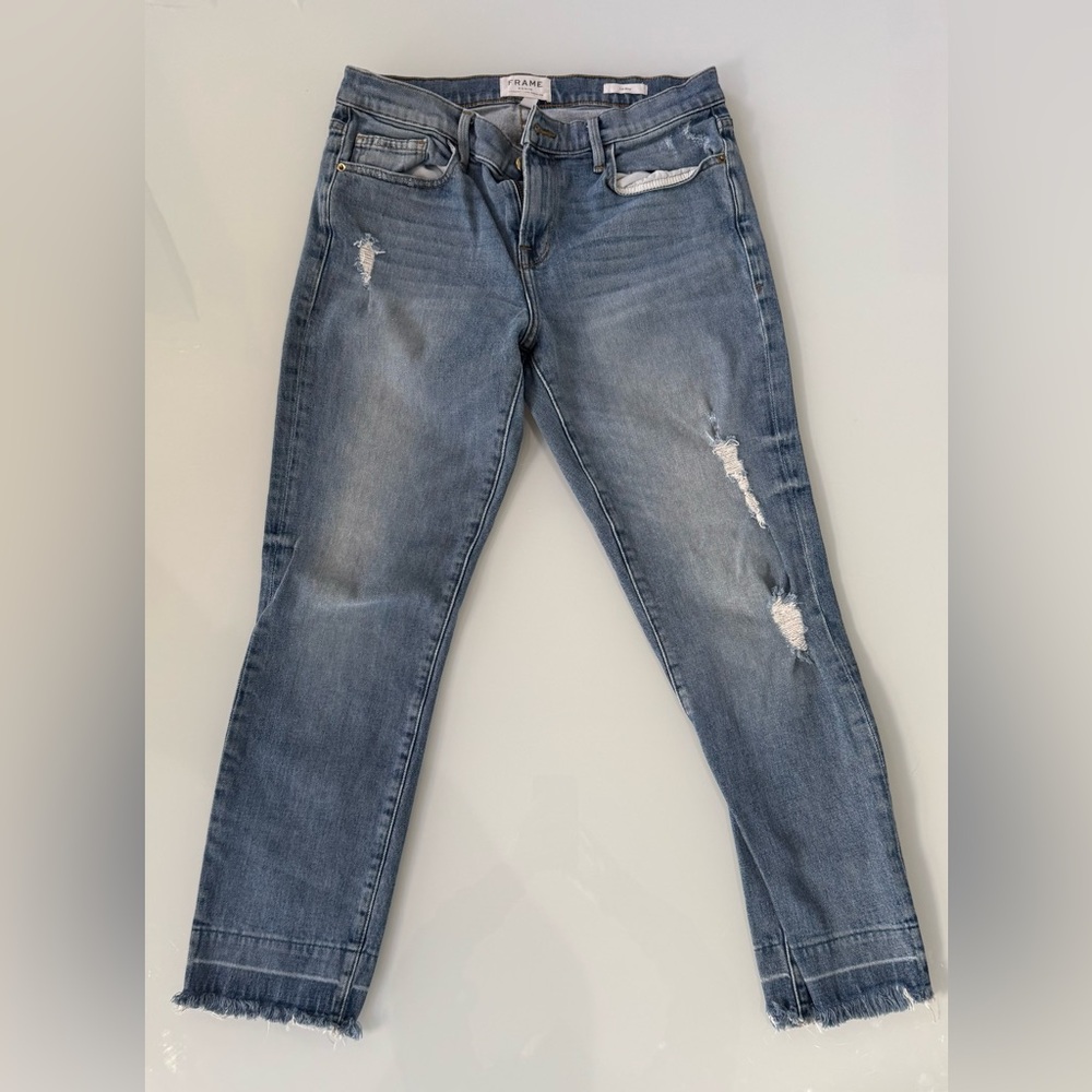 FRAME Le Boy Distressed Jeans – Size 29